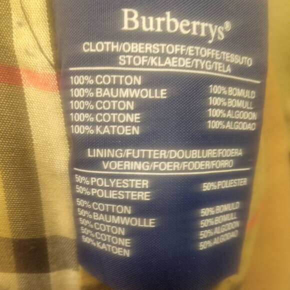 Mob Boss VTG Men's Burberry Trench Coat/ Plaid Wool Liner/ Collar Size 40 Short - Picture 6 of 13